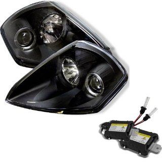 Carpart4u 6000K Xenon HID Performance Headlights Package for Mitsubishi Eclipse Halo Black Projector Headlights Automotive