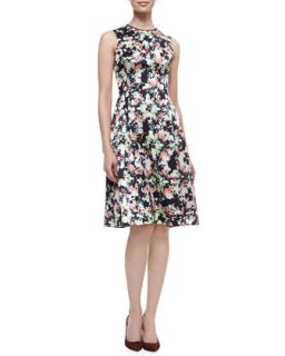 Womens Bunty Floral Silk Dress with Full Skirt   Erdem   Multi colors (8UK/US4)