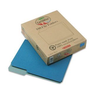 Pendaflexamp;reg; Earthwiseamp;reg;   Recycled File Folders, 1/3 Cut Top Tab, Letter, Blue, 100/Box   Sold As 1 Box   A colorful and conscientious choice, 100% recycled folders. 