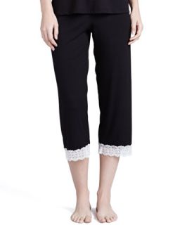 Womens Mora Crop Pants, Black/Ivory   Cosabella   Black/Ivory (LARGE)