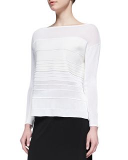 Womens Linear Degrade Pullover Top   Helmut Lang   Mineral (SMALL)