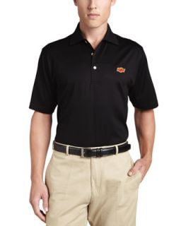 Mens OSU Gameday College Shirt Polo, Black   Peter Millar   Black (SMALL)