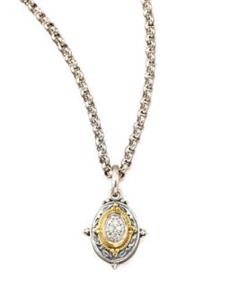 Pave Diamond Pendant Necklace   Konstantino   Multi colors