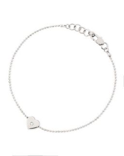 Heart Charm Bead Bracelet, Silver Color   Michael Kors   Silver