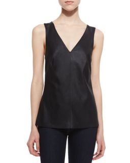 Womens Lanis Leather Front Top, Black   Cusp by    Black (SMALL)