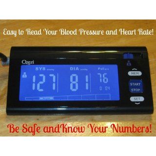 Ozeri CardioTech BP3T Upper Arm Blood Pressure Monitor With Intelligent Hypertension Detection, Black Health & Personal Care