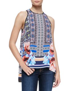 Womens Byzantine Mixed Print Scarf Top   Clover Canyon   Multi (LARGE)