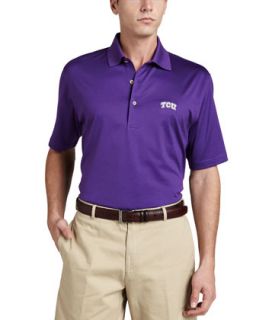 Mens TCU Gameday Polo College Shirt, Purple   Peter Millar   Purple (XX LARGE)