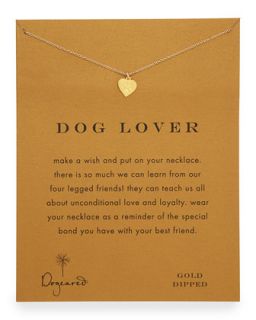Dog Lover Gold Dipped Necklace   Dogeared   Gold