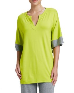 Womens Maricar Pajama Top, Lime   Natori   Lime (X SMALL)