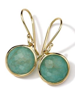 18k Gold Rock Candy Mini Round Lollipop Earrings, Quartz/Turquoise   Ippolita  