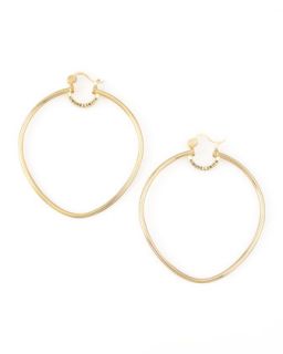 Yellow Gold Precious Fruit Hoop Earrings, Extra Large   Simone I. Smith   Gold