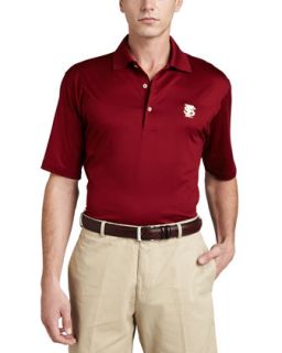 Mens Florida State Gameday Polo College Shirt, Burgundy   Peter Millar  