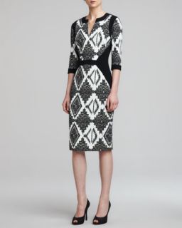 Womens 3/4 Sleeve Mixed Print Cady Dress   Etro   Black multi (38)