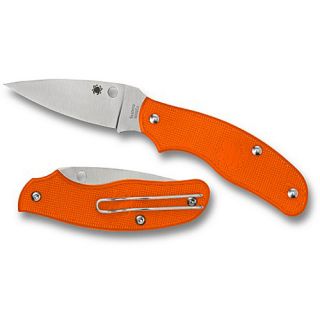Spyderco Spy DK Plain Edge Knife   Orange (4000090)