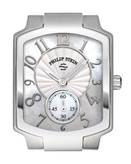 Small Classic Mother of Pearl Watch Head   Philip Stein   Gray