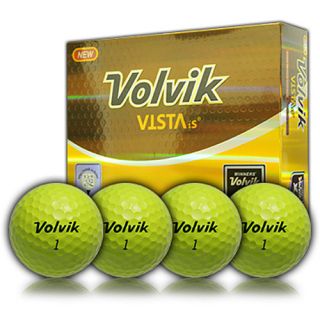 Volvik Vista iS 4pc Golf Balls, Yellow (7118)