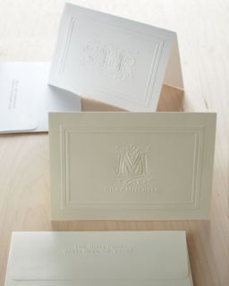 25 Ornate Name Folded Notes with Personalized Envelopes