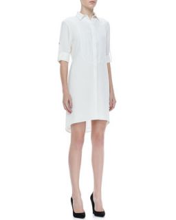 Womens Prairie Tab Sleeve Shirtdress   Rag & Bone   White (4)