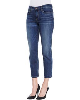 Womens Aubree Slim Straight Crop Jeans, Medium Dark Blue   Joes Jeans  