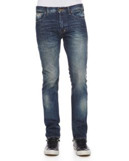 Mens Rambler Slim Fit Selvedge Jeans, 1YR Medium Blue   PRPS   Blue (36)