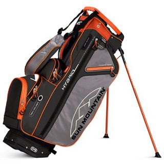 Sun Mountain Hybrid Carry Golf Bag, Black/grey/orange (1001013)