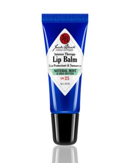 Mens Intense Natural Mint Therapy Lip Balm SPF 25   Jack Black   Black