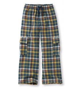 Boys Flannel Cargo Pants