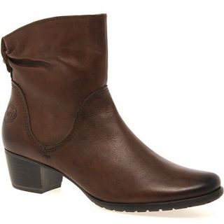 Marco Tozzi Brown flynn womens ankle boots
