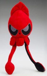 Grumpy Red Large Squib Designer Plush Squid Figure Toys & Games