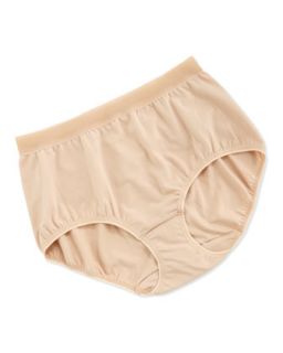 Womens Cotton Suede Sheer Briefs   Wacoal   Natural nude (10 (XXX LARGE))