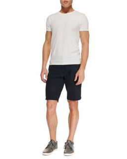 Mens Griffin Flat Front Shorts, Navy   AG Adriano Goldschmied   Navy (36)