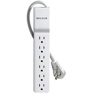 Belkin BE106000 08R 6 Outlets 720 Joules Home/Office Surge Protector With 8 Cord