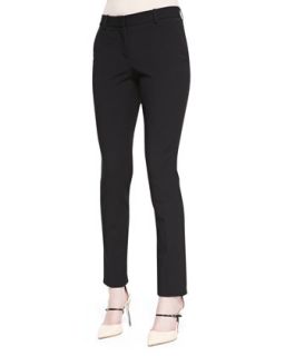 Womens Super Slim Stretch Wool Pants   Theory Icon   Black (0)