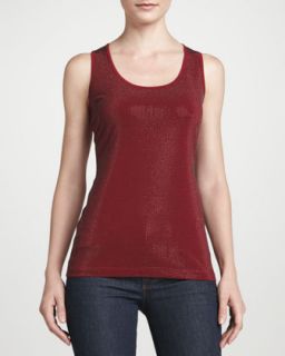 Womens Grid Racerback Tank, Red   Grayse   Red (X LARGE (14))