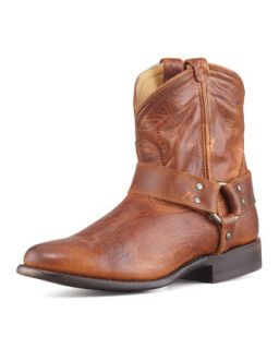 Wyatt Short Leather Harness Boot, Cognac   Frye   Cognac (41.0B/11.0B)
