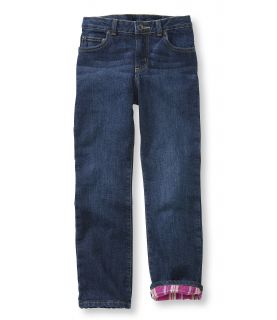 Girls Double L Jeans, Lined Straight Leg Girls