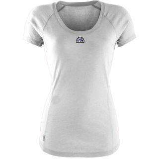 Antigua Colorado Rockies Womens Pep Shirt   Size Large, White (ANT RCKYS W
