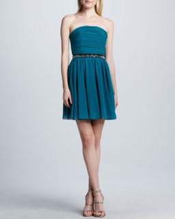 Womens Strapless Fit and Flare Dress   Erin by Erin Fetherston   Harbor blue
