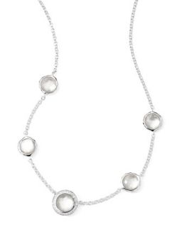Stella Necklace in Mother of Pearl Doublet & Diamonds 16 18   Ippolita   Gray