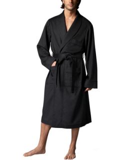 Mens Cashmere Robe, Charcoal   Charcoal (LARGE)