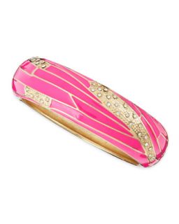 Wide Insect Wing Bangle, Pink   Sequin   Pink