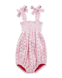 Ella Smocked Eyelet Playsuit, White, 3 24 Months   Busy Bees