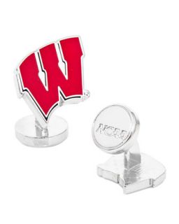Mens Wisconsin Badgers Gameday Cuff Links   Cufflinks   Red (ONE SIZE)