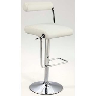 Chintaly 23 Adjustable Bar Stool with Cushion 0979 AS BLK / 0979 AS WHT Colo