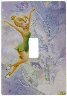 Amerelle D6201T Disney Licensed Tinkerbell Single Toggle Wallplate, Lavender   Switch Plates  