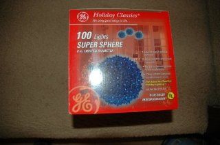 100 Lights Blue Super Sphere 6 in. Lighted Diameter   Christmas Decor