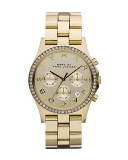40mm Henry Chronograph Watch, Yellow Golden   MARC by Marc Jacobs   Gold (40mm )
