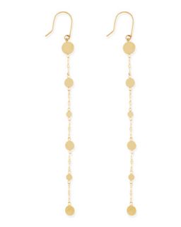 14k Long Shimmer Earrings   Lana   Gold (14k )