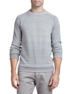 Mens Sanders Spaced Dyed Sweater, Gray   Theory   Seasaltmlt (XX LARGE)